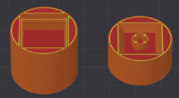 Keyboard Clicker Mount - Negative Modifier / Boolean Difference 3d model