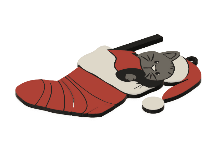 Christmas Pack: Cat III 3d model