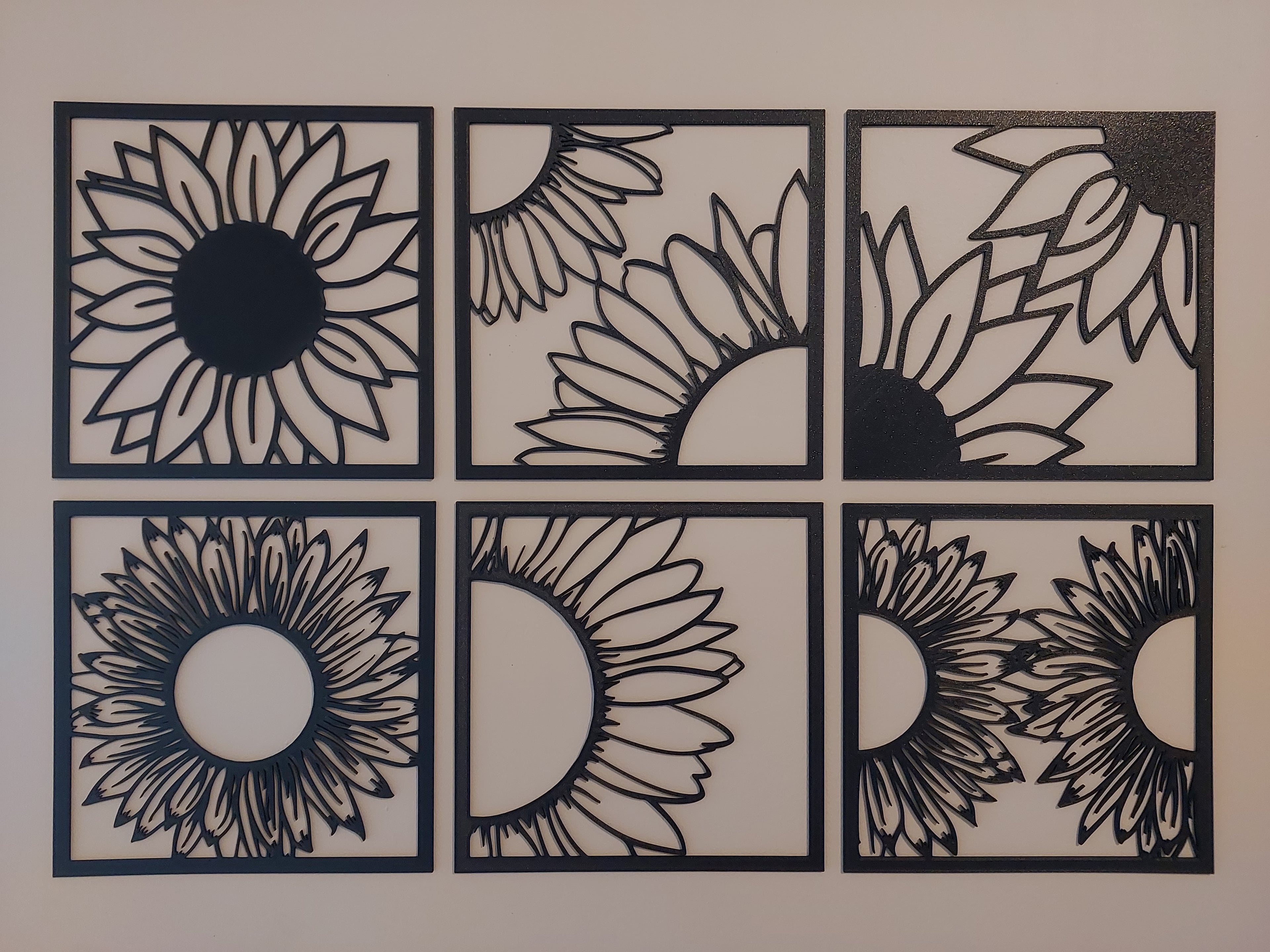 Sunflowers Wall Art 3d model