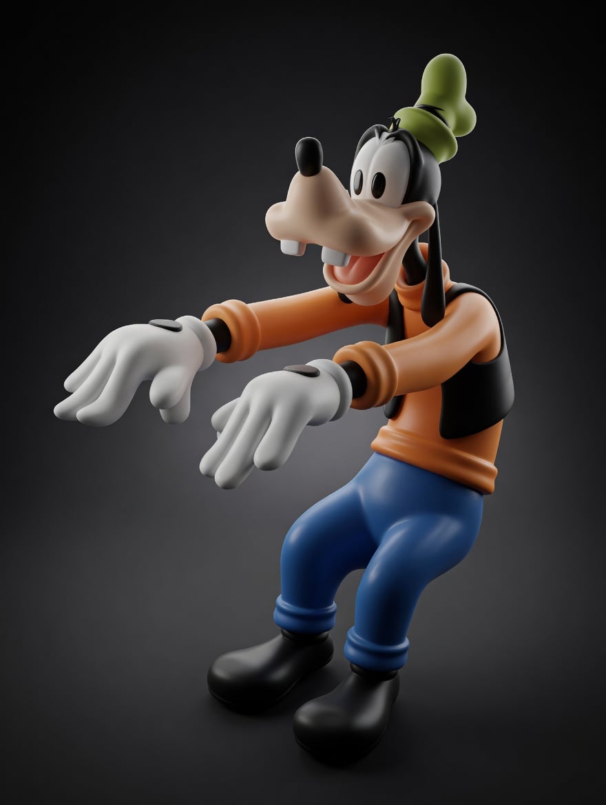 Goofy Monitor Pal 3d model