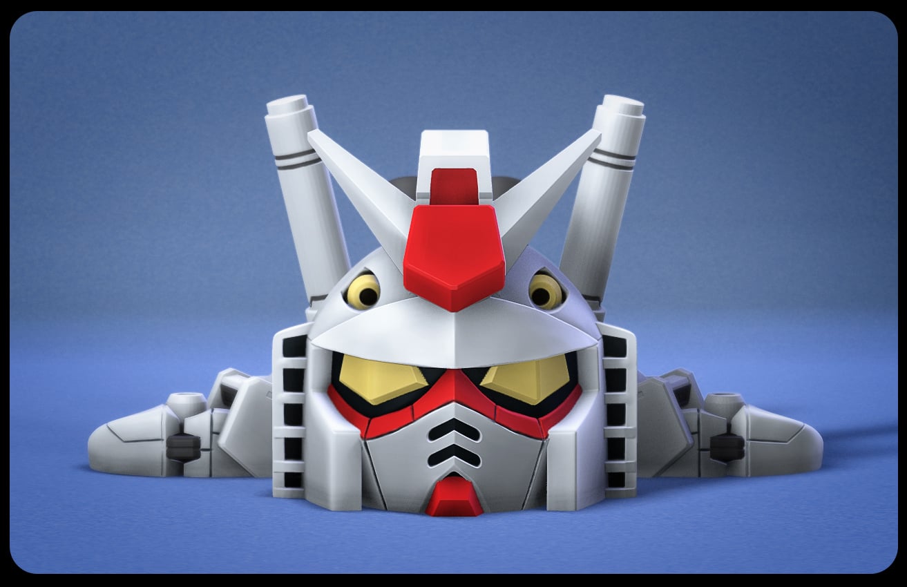 Super Turtle Gundam RX78 3d model