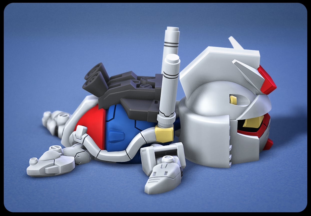 Super Turtle Gundam RX78 3d model
