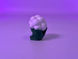 Cauliflower fruit & veggie buddy 3d model