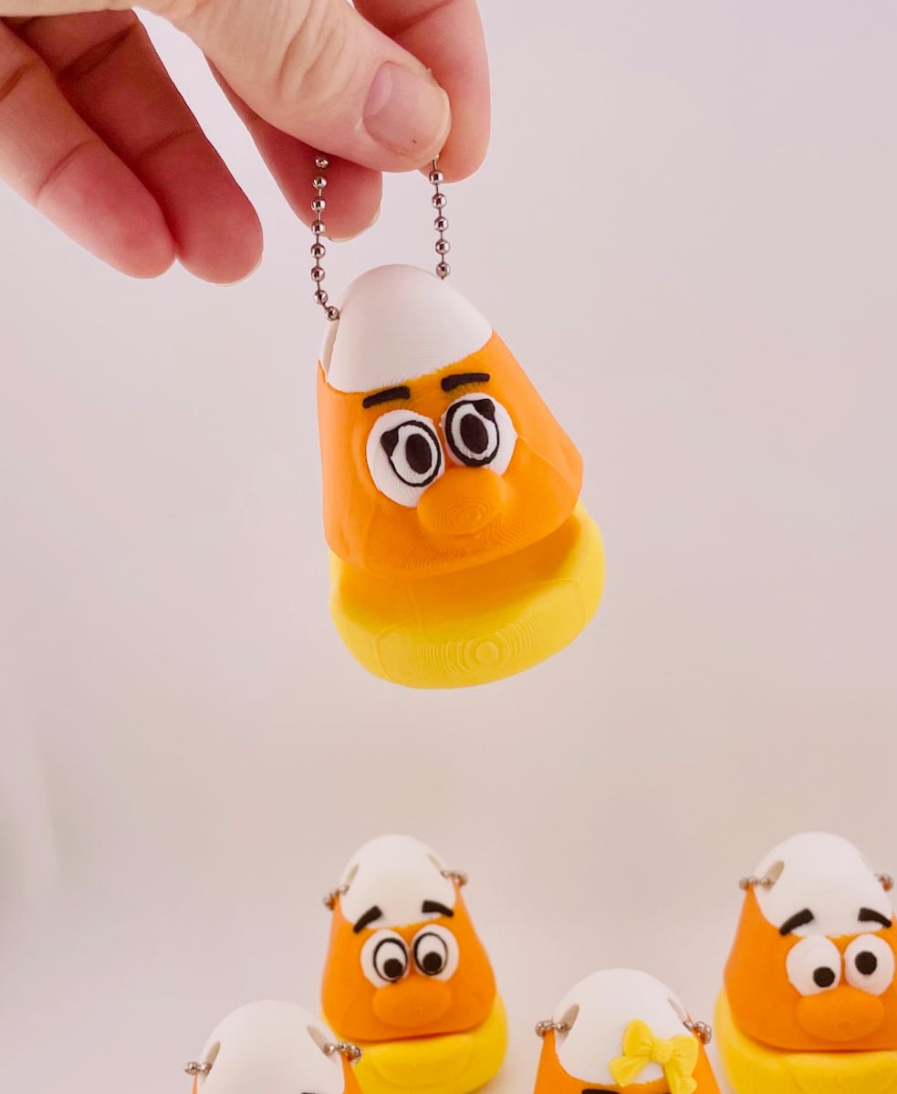 Candy Corn Mini Flexi & Key Chain Set 3d model