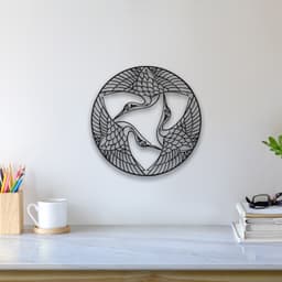 Stork Wall Art 3d model