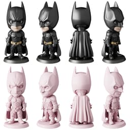Batman DC Comics - Free Sample STL | Full 10-Character Bundle on Profile 3d model