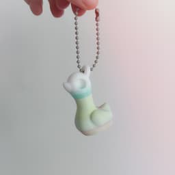 Flushies Keychain Set, Duck, Dino, and Squid 3d model