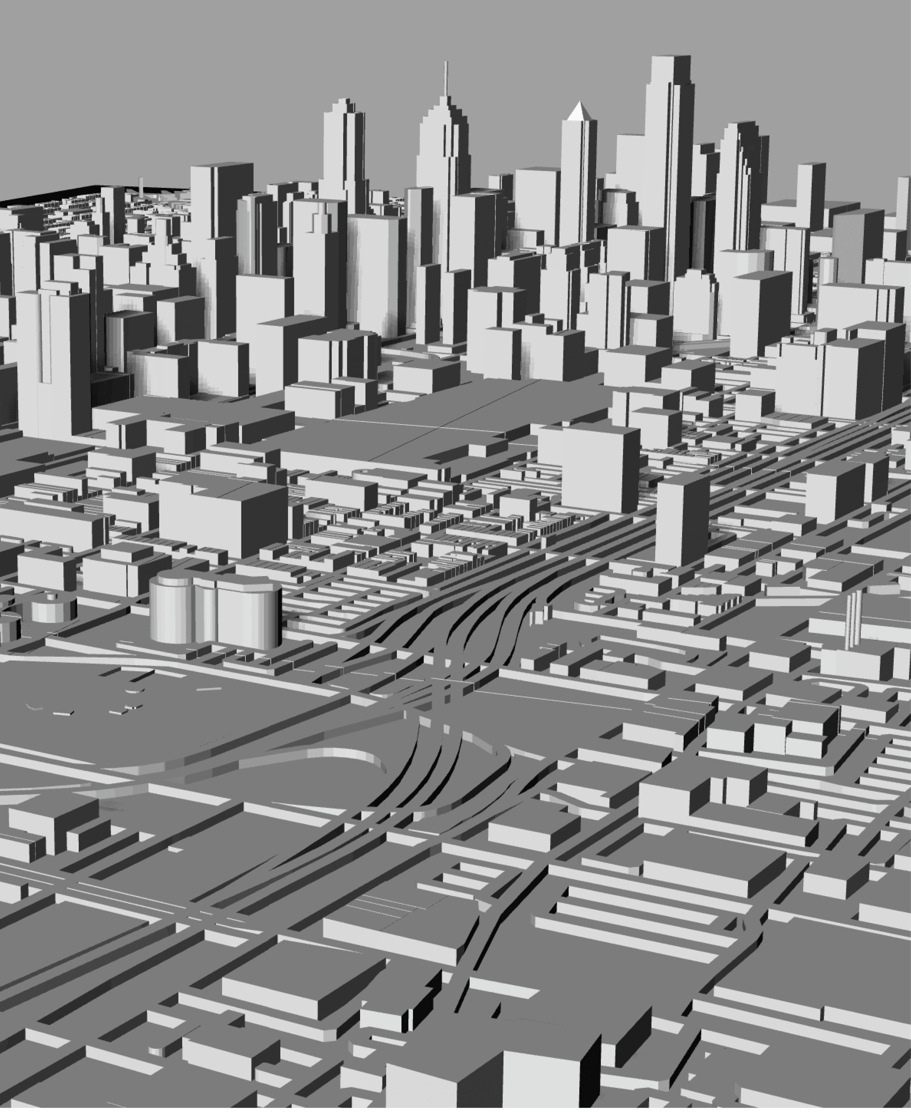 PHILADELPHIA, Skyline 3d map 3d model