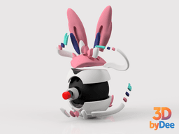 Sylveon Poke Ball 3d model