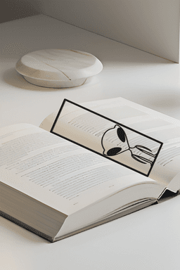 Alien Bookmark, Creative Bookmark, Gift Idea 3d model