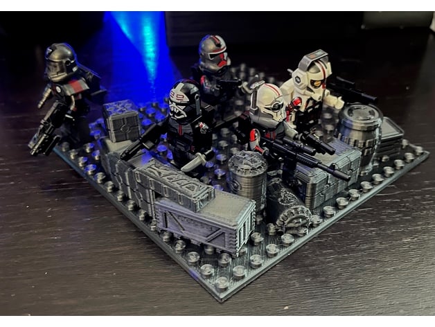 Star Wars Lego 16x16 Base Plate 3d model