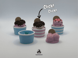Triple Scoop Ice Cream Clicker 3d model