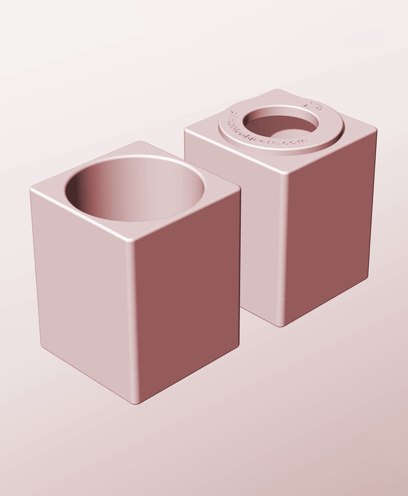 CS68-95-P Modular Stacking pierced container for home decor 3d model