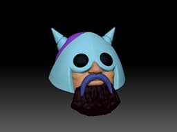 Blackbeard Head MOTU Classics 3d model