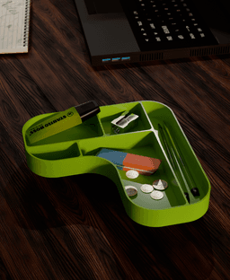 TidyTray L2 Desk Organizer 3d model