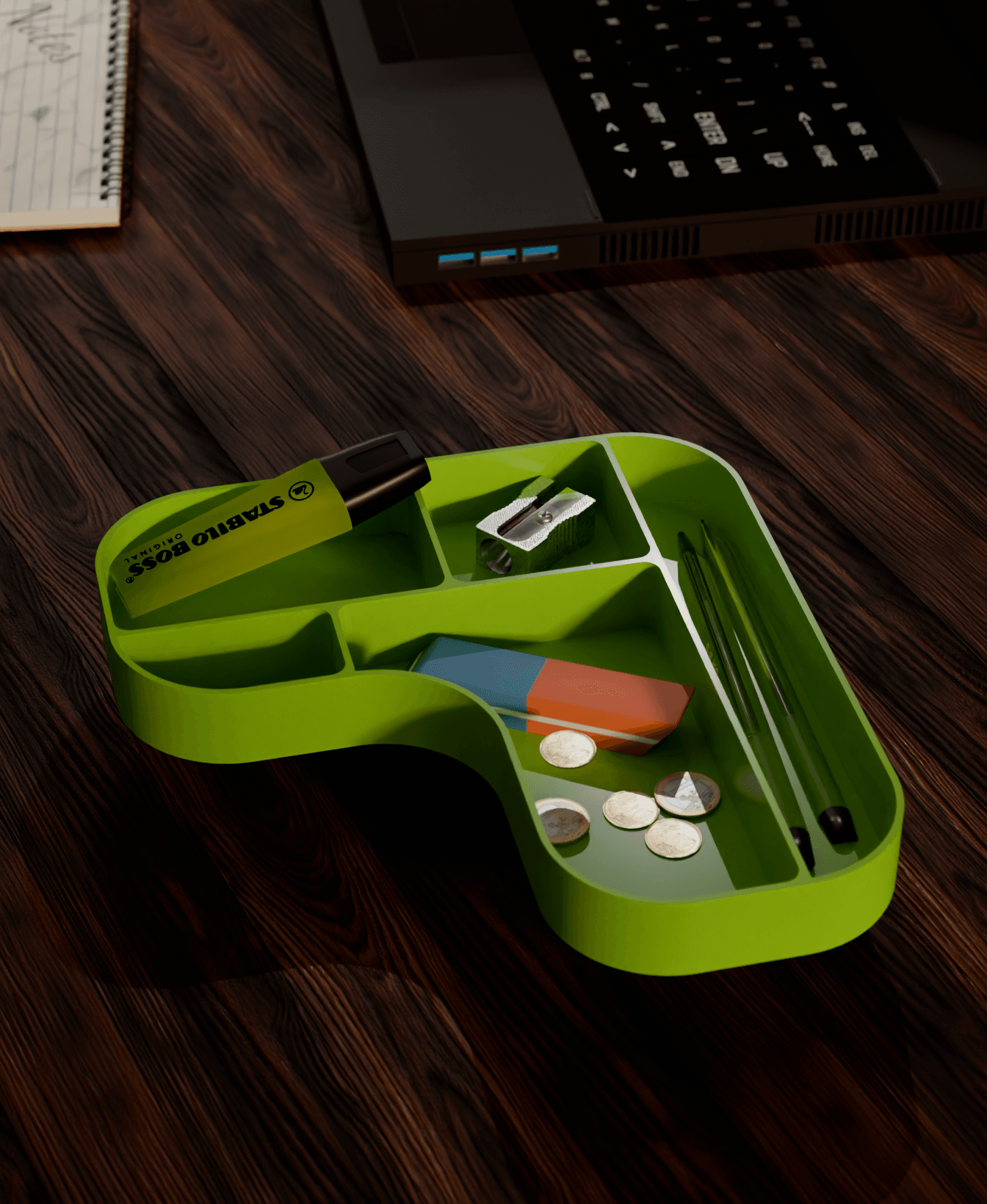 TidyTray L2 Desk Organizer 3d model