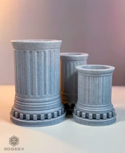 Spinning Pillars Desk Organizer 3d model