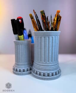 Spinning Pillars Desk Organizer 3d model