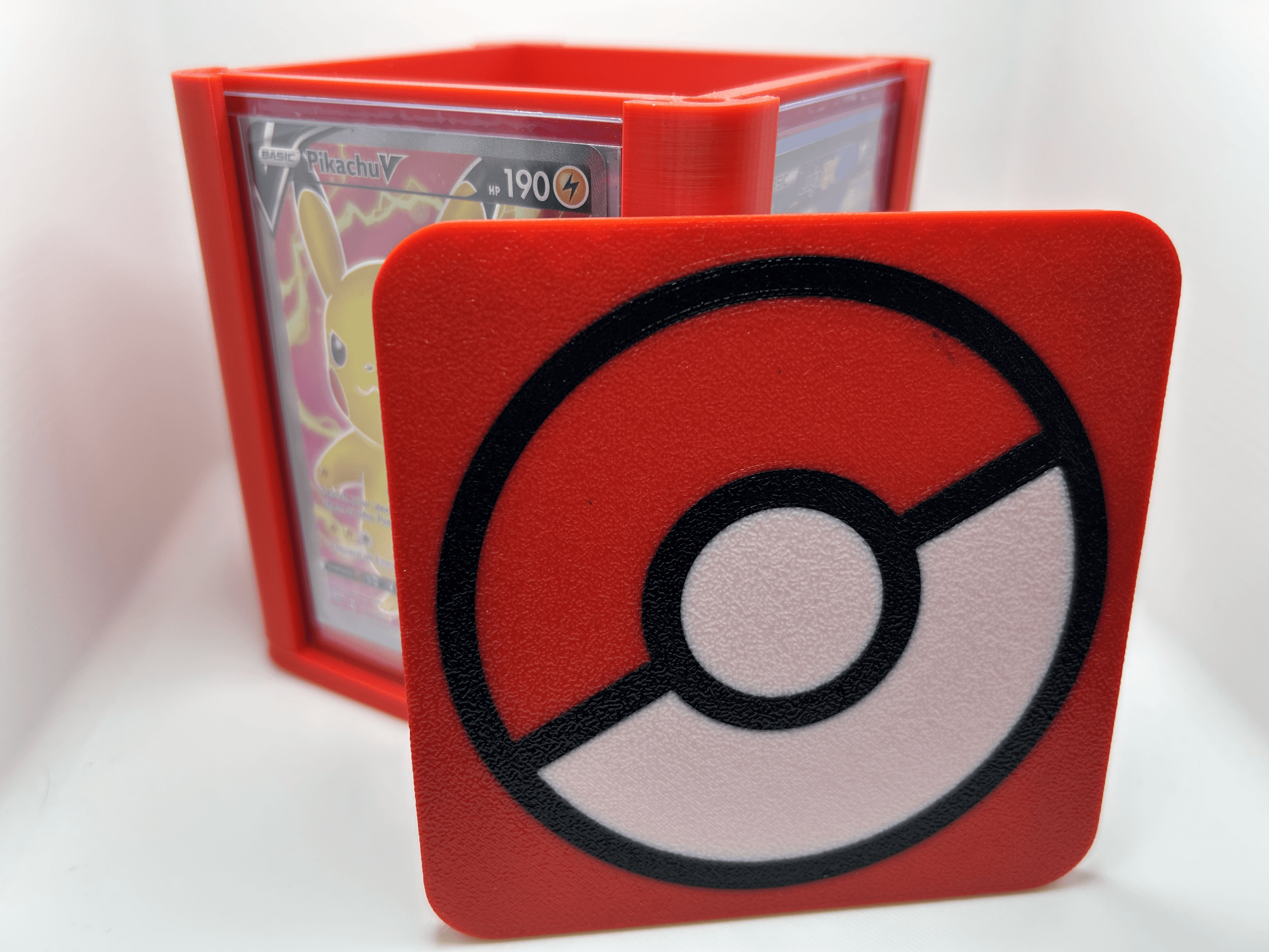 Pokeball Lid Pack - Top Loader Display Cube 3d model