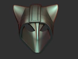 Feline Warrior Helmet wearable /Cosplay 3d model