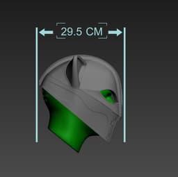 Feline Warrior Helmet wearable /Cosplay 3d model