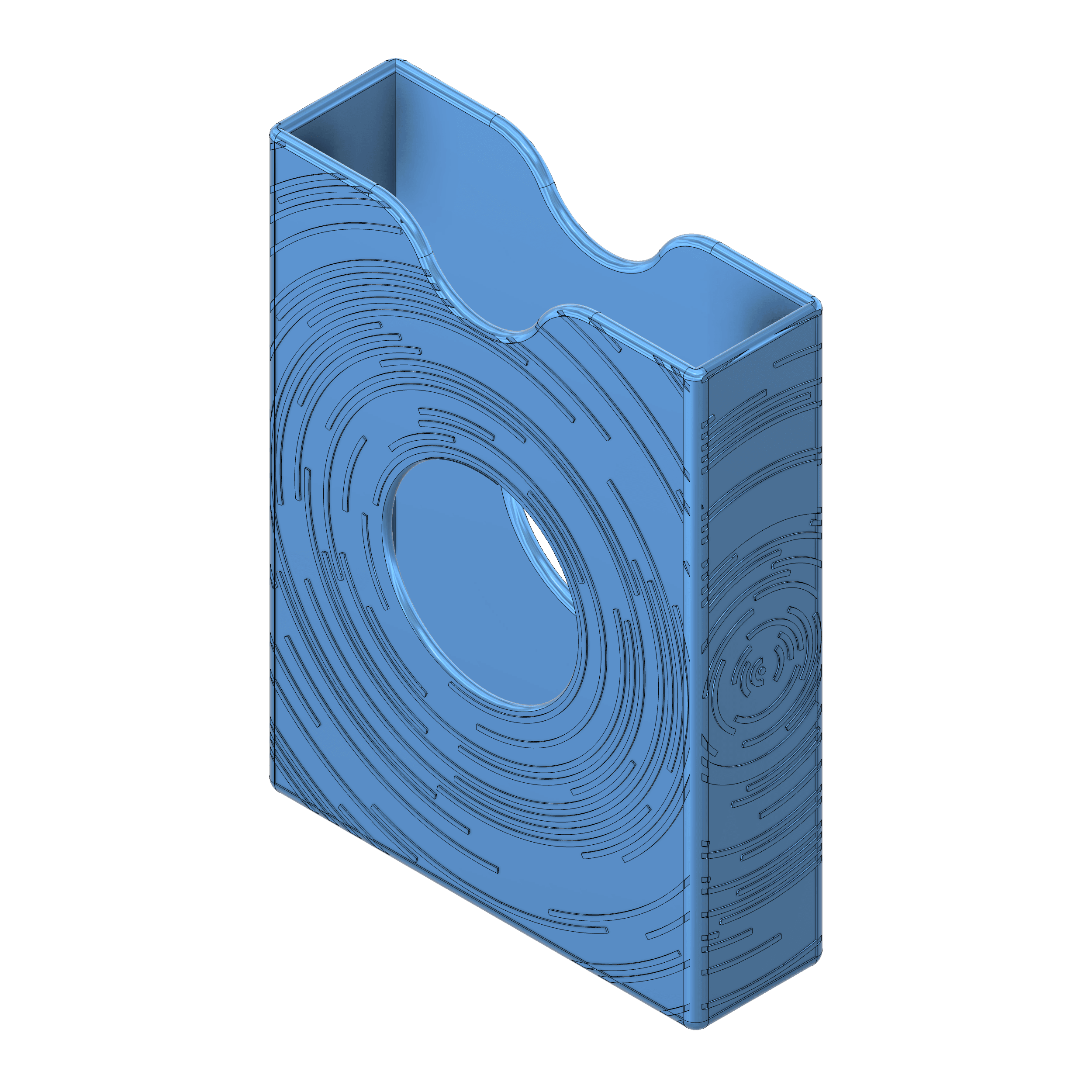Playing Card Deck Holder – Circular Pattern Edition 3d model