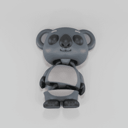 Flexy Koala Figurine + Keychain 3d model