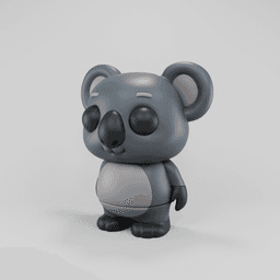 Flexy Koala Figurine + Keychain 3d model