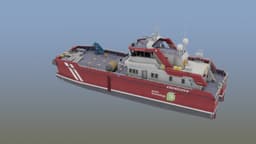 Crew Transfer Catamaran 3D Print STL 3MF Model File 3d model