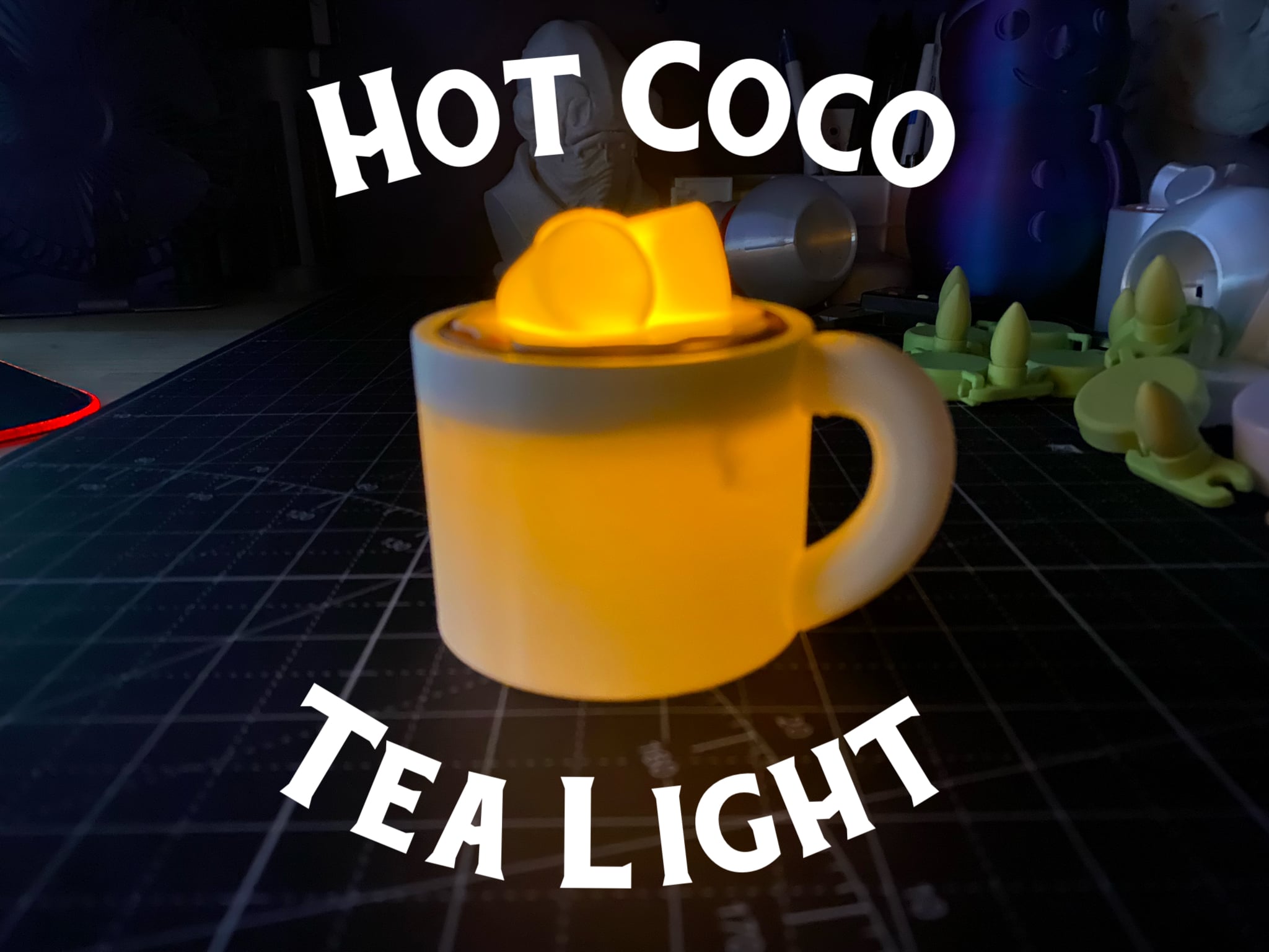 Hot Chocolate Tea Light 3d model