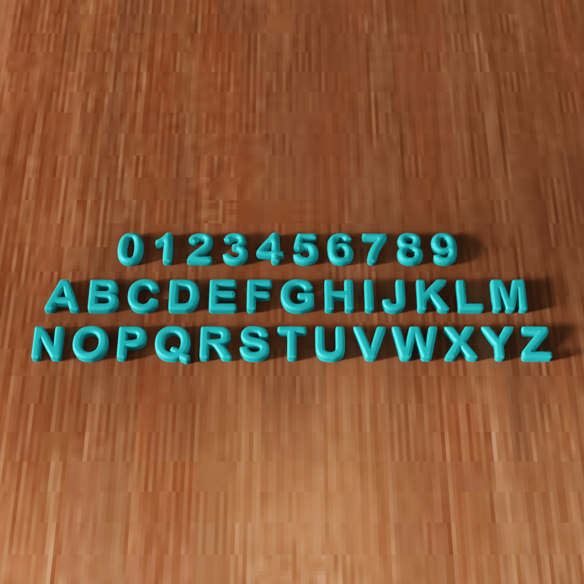 Alphabet & Numbers Set - Custom Signs & Decor 3d model