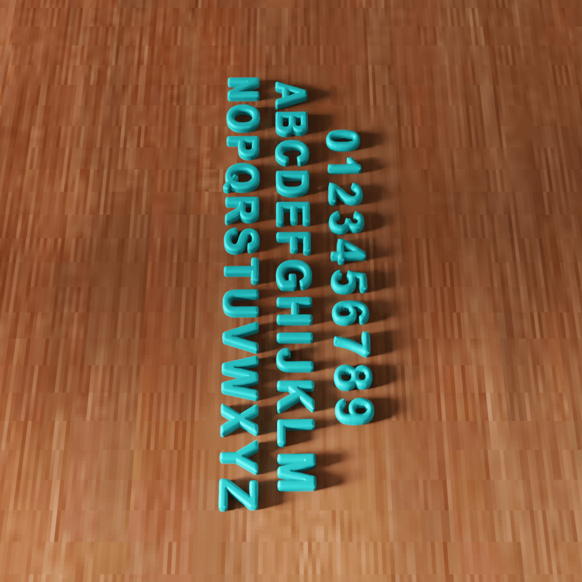 Alphabet & Numbers Set - Custom Signs & Decor 3d model