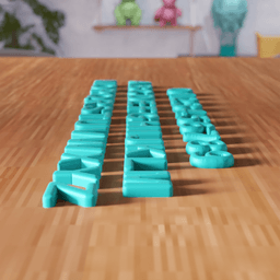Alphabet & Numbers Set - Custom Signs & Decor 3d model