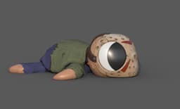 Halloween Turtle Jason 3d model