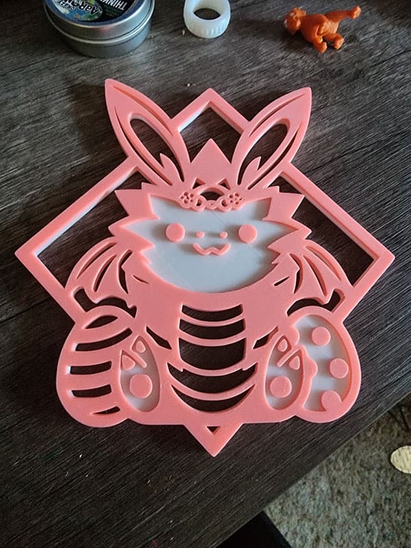 Bunny Dragon Wall Decor 3d model