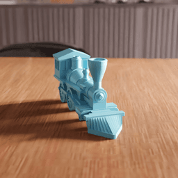 Classic Vintage Steam Locomotive Train 3d model