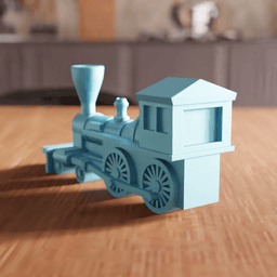 Classic Vintage Steam Locomotive Train 3d model