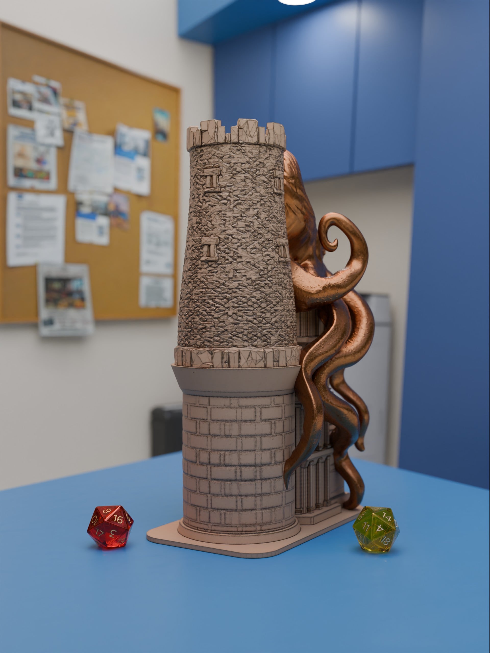 Mediaval Octopus Dice Tower 3d model
