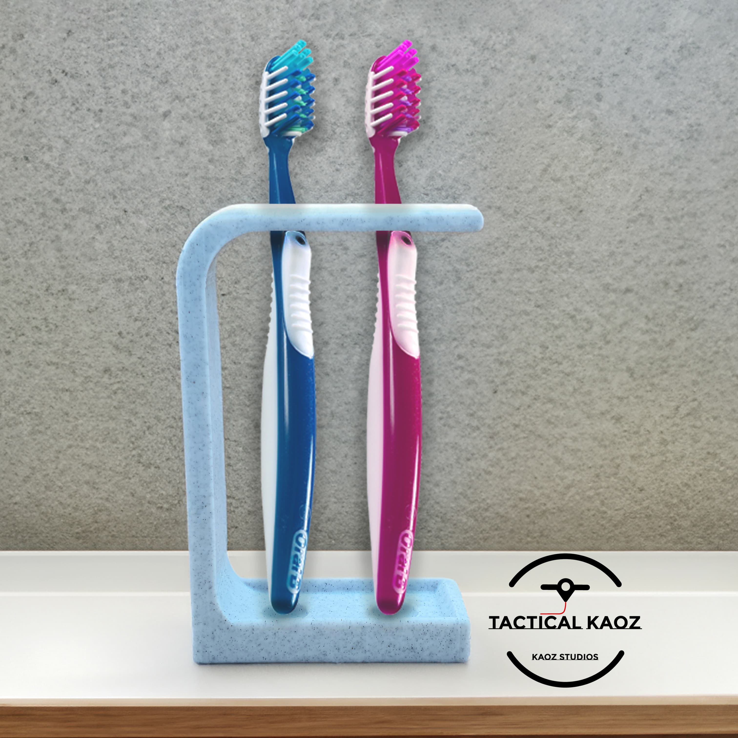 Tooth Brush Holder Print in place No Supports 3d model