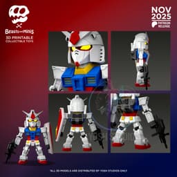 Mecha RX78 Mini 3D Printer STL file 3d model