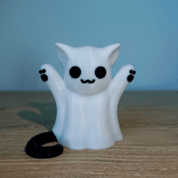 Ghost Cat Halloween Decor 3d model