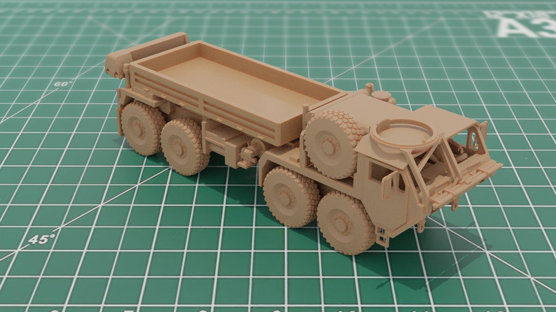 M-977A4 HEMTT 3D Print STL Model 3d model