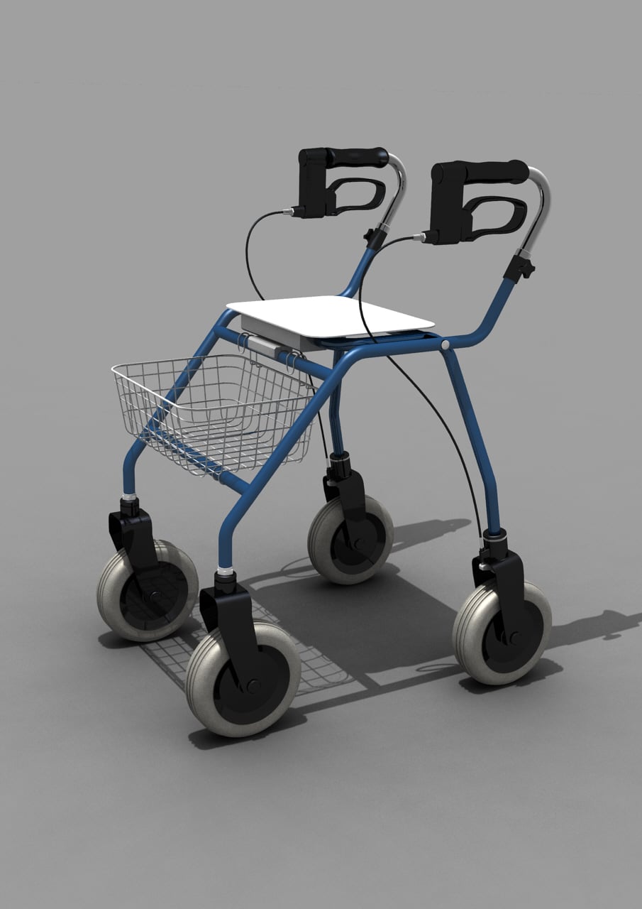 Moving walker 3d model