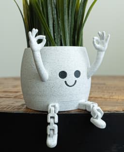 Happy Flex Sitting Pot OK Hands 3d model