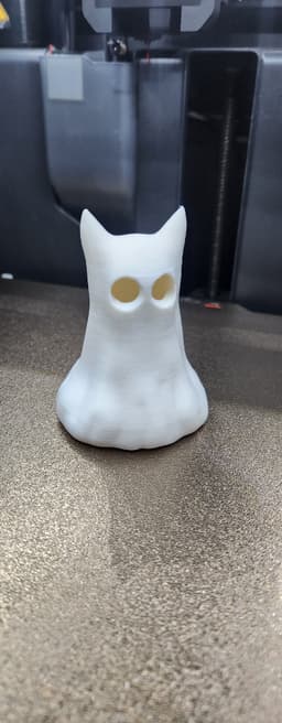 SPOOKY GHOST KITTY LAMP 3d model