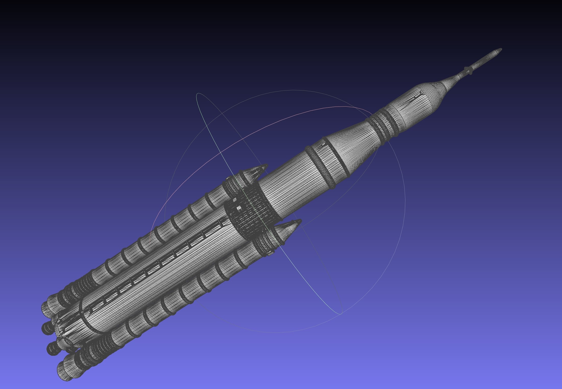 NASA SLS Block 1 Printable Rocket Model 3d model