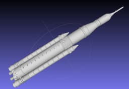 NASA SLS Block 1 Printable Rocket Model 3d model