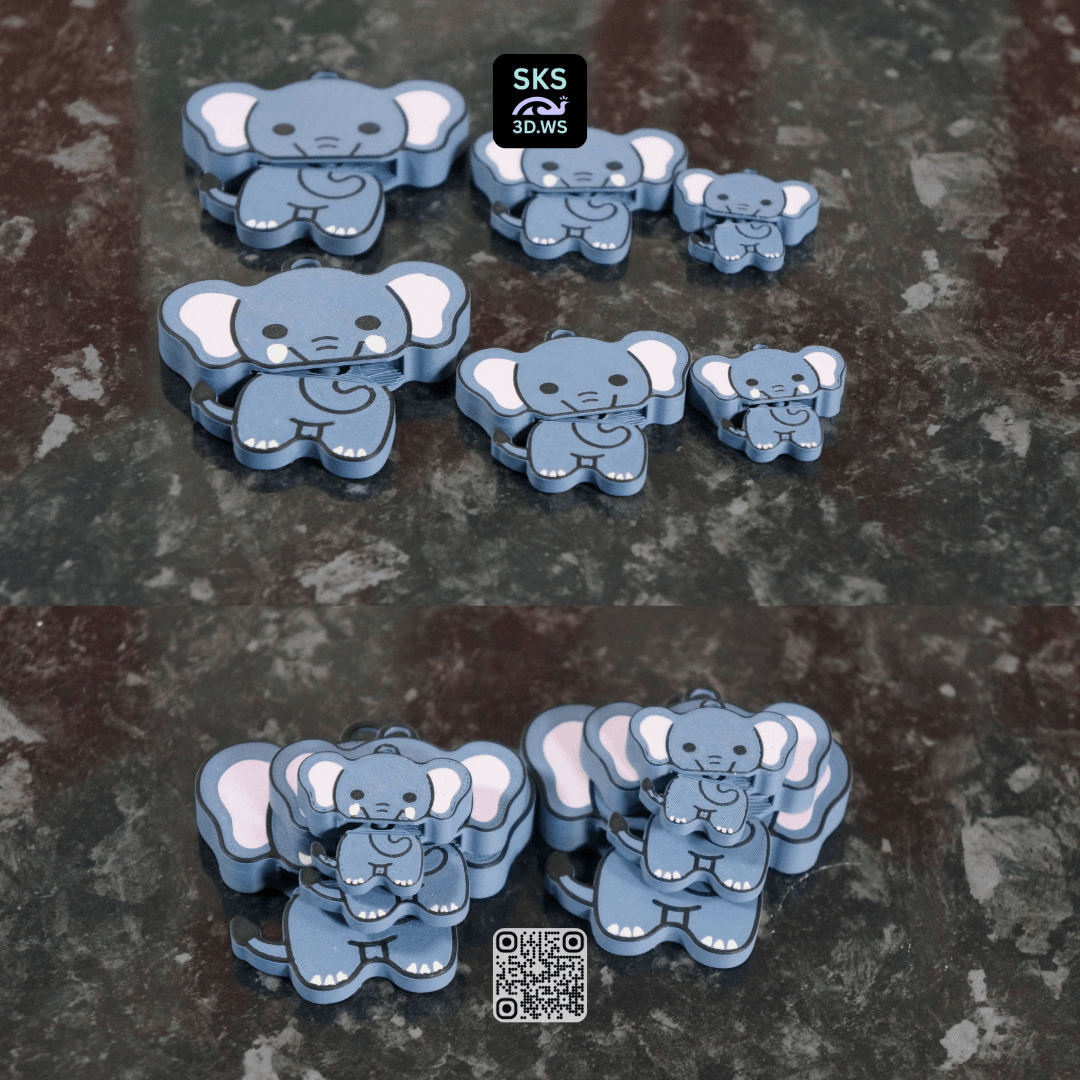 The Complete Elephant Fidget Pack 3d model