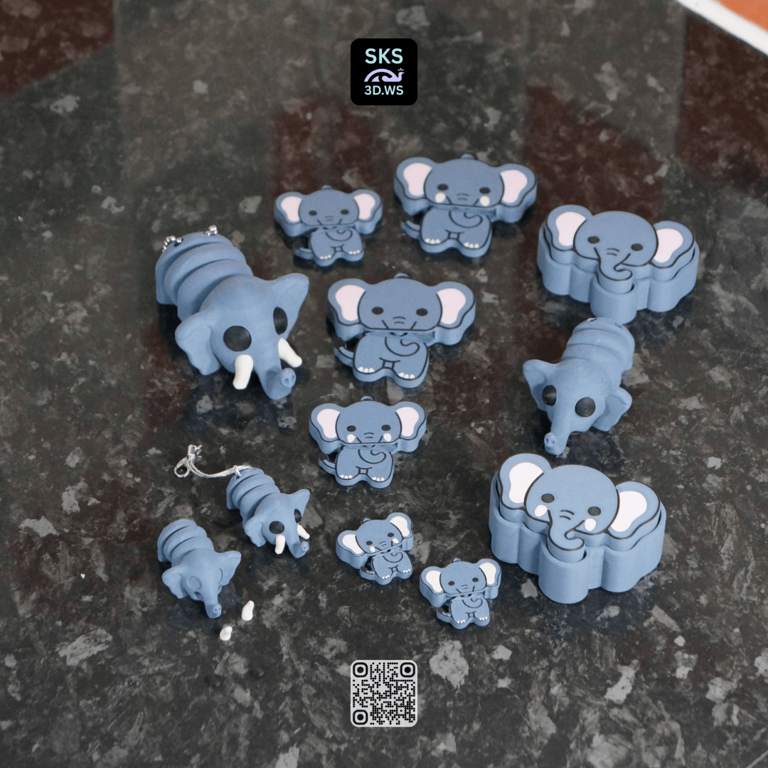 The Complete Elephant Fidget Pack 3d model
