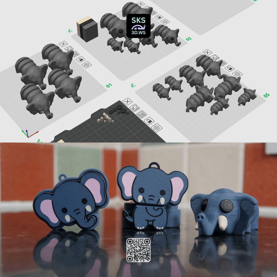 The Complete Elephant Fidget Pack 3d model